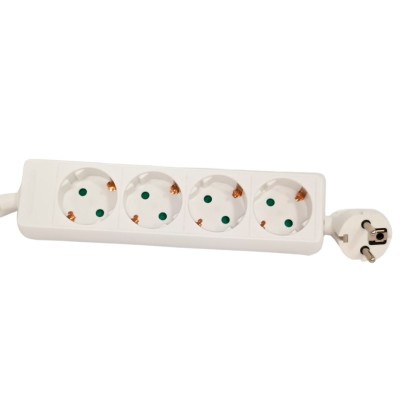 Bloco Multitomada Quádruplo sem interruptor e com cabo 1.40mt Bloco Multitomada Quádruplo sem interruptor e com cabo 1.40mt