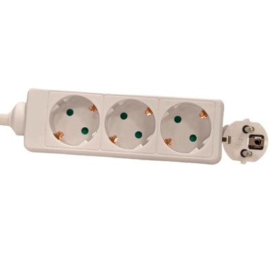 Bloco Multitomada Triplo sem interruptor e com cabo 1.40mt
