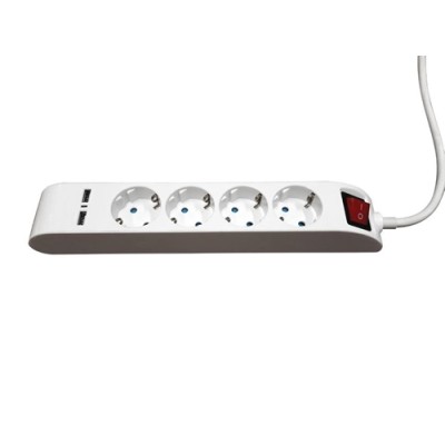 Bloco Multitomada Quádruplo com USB Bloco Multitomada Quádruplo com USB