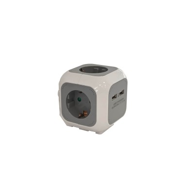 Cubo Multitomada Quádruplo com USB