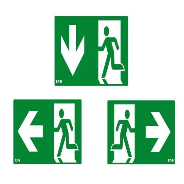 Kit de 3 Pictogramas com seta Dta, Esq e Baixo