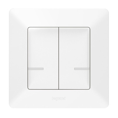 Interruptor duplo Valena Life with Netatmo