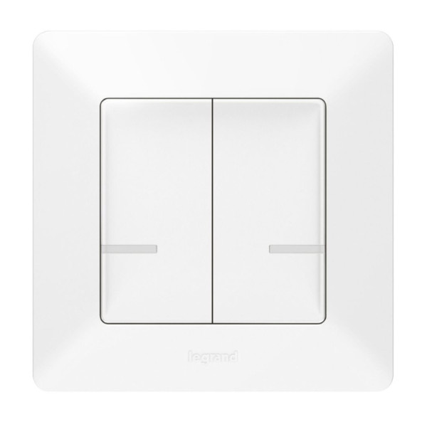 Interruptor duplo Valena Life with Netatmo