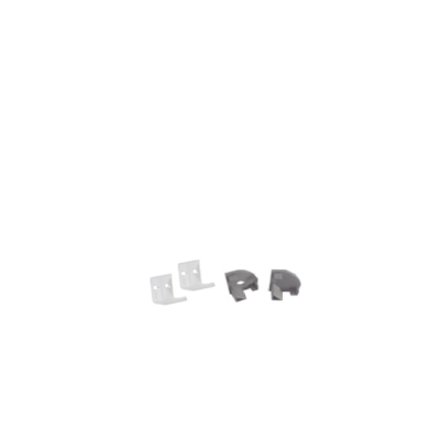 Conjunto de topos e clips de fixação para cantos