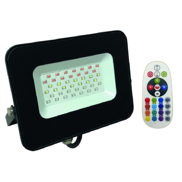 Projetor LED SLIM RGBW 30W ELERI9